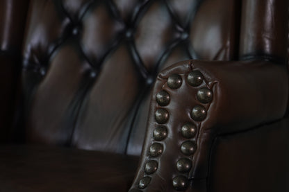 SILLÓN DE PIEL CHESTERFIELD